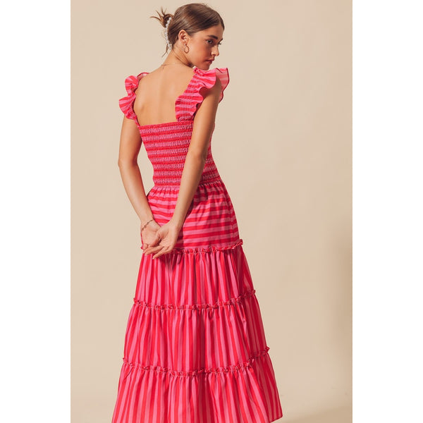 Candy Stripe Maxi Dress