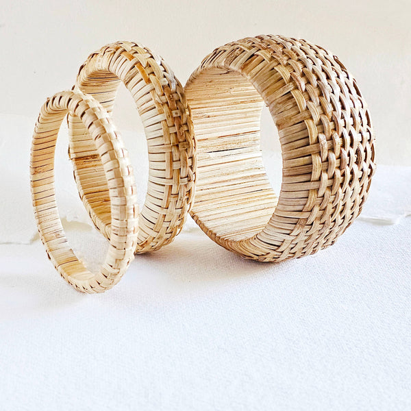 Rattan Bangle - 3 size options