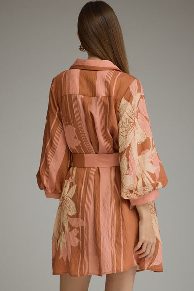 Tie Waist Button Dress