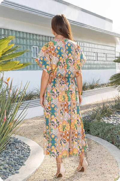 Garden Party Crochet Trim Midi Skirt