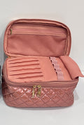 Diamond Stitch Train Case