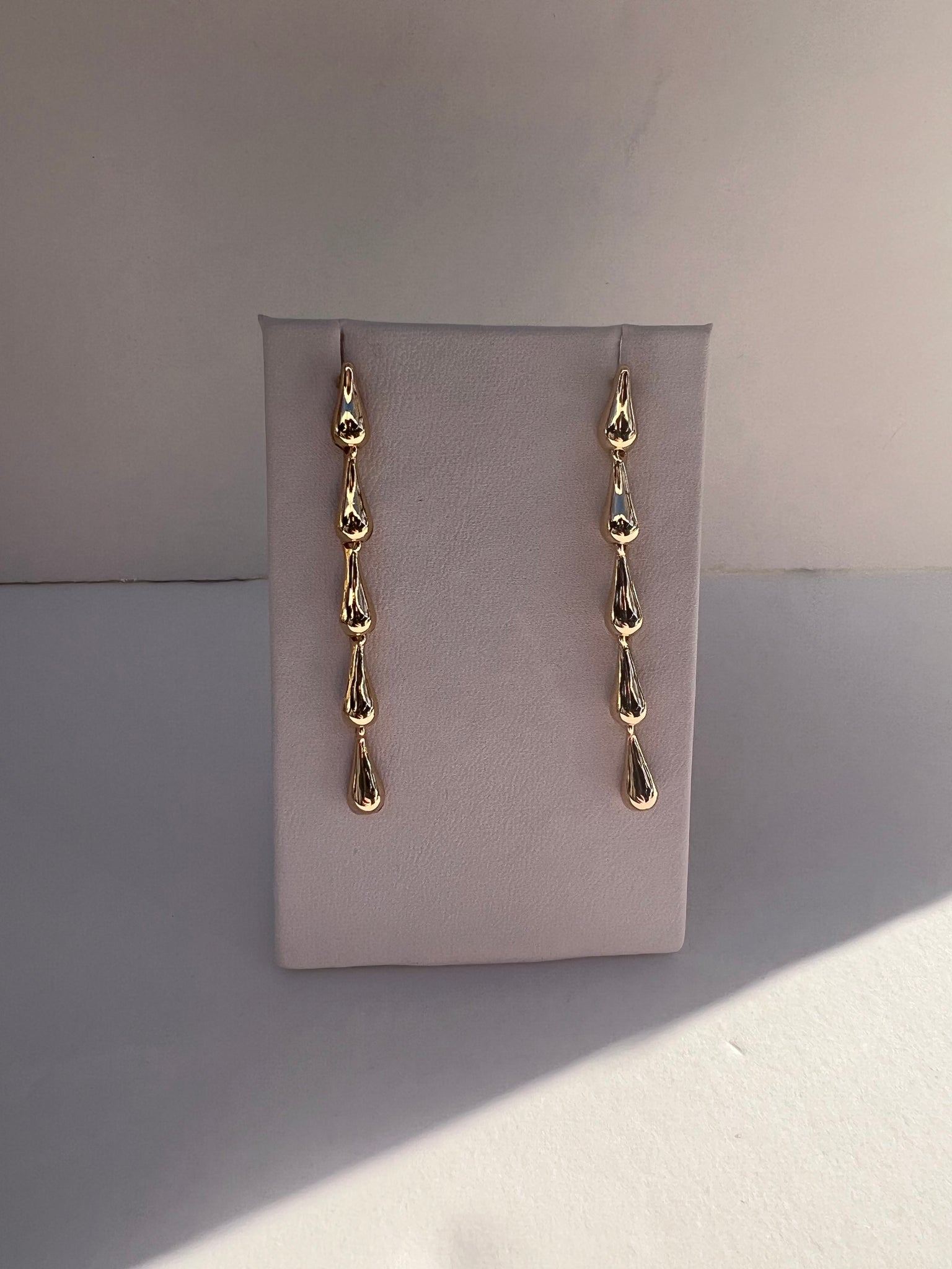 Golden Teardrop Earrings