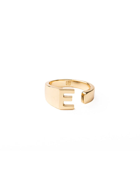 Initial Ring - 18k Gold Plated