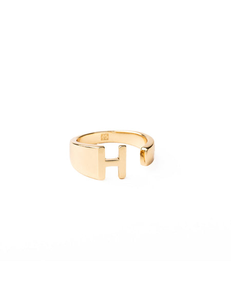 Initial Ring - 18k Gold Plated