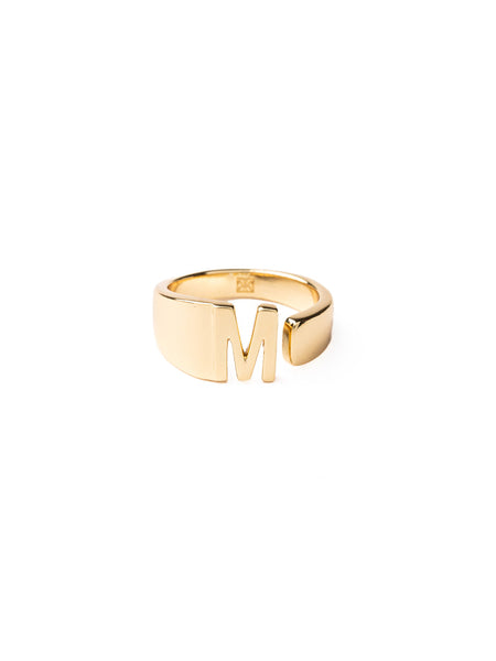 Initial Ring - 18k Gold Plated