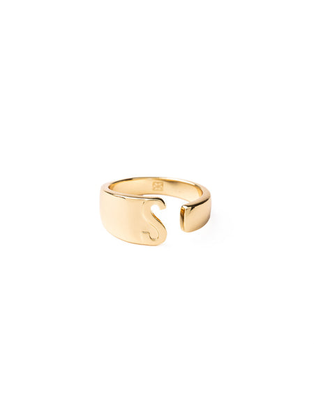 Initial Ring - 18k Gold Plated