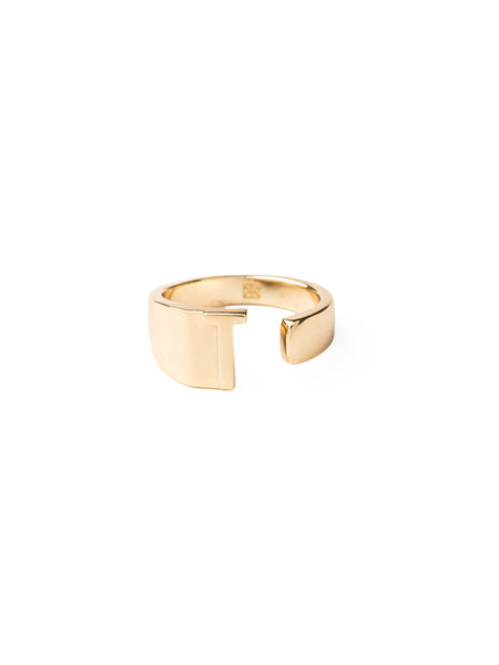 Initial Ring - 18k Gold Plated