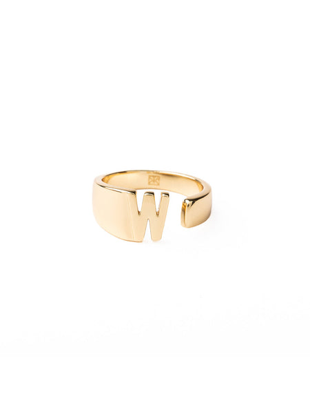 Initial Ring - 18k Gold Plated