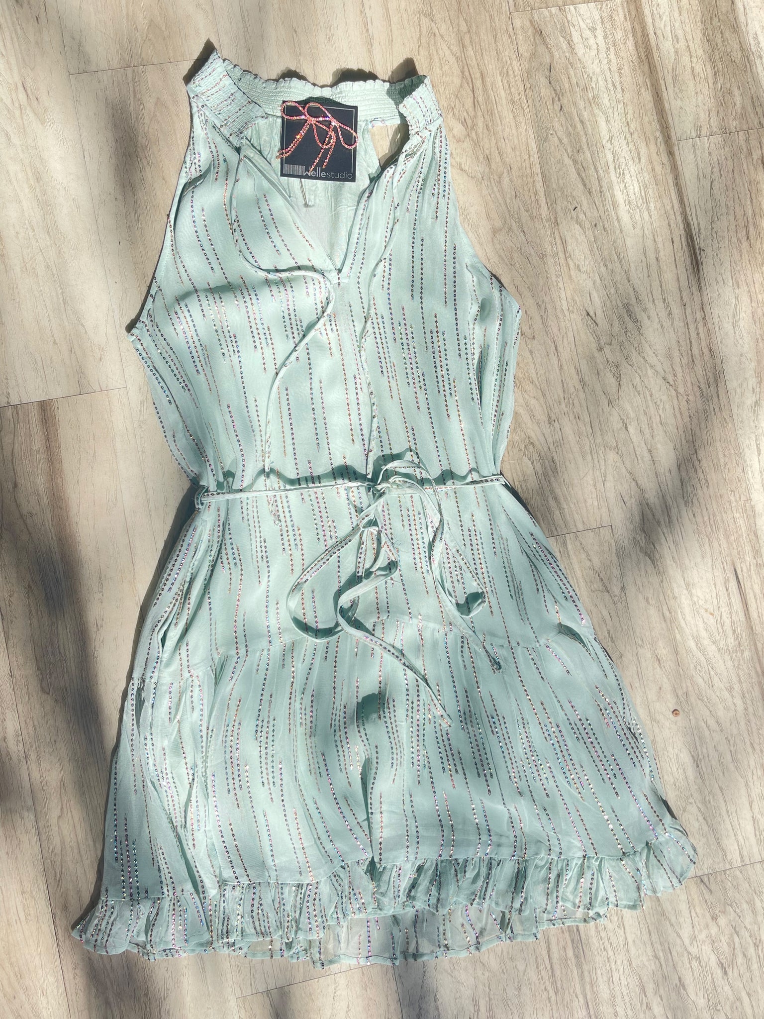 Glitter Drip Mini Dress