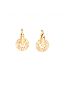 Sparkle Circle Duo Earrings