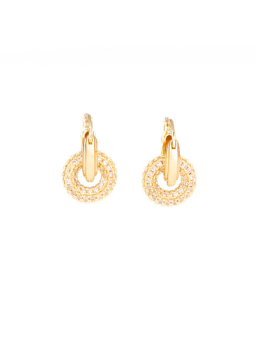 Sparkle Circle Duo Earrings