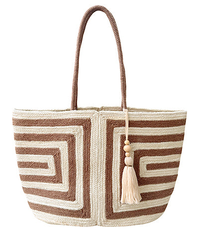 Geo Jute Tote