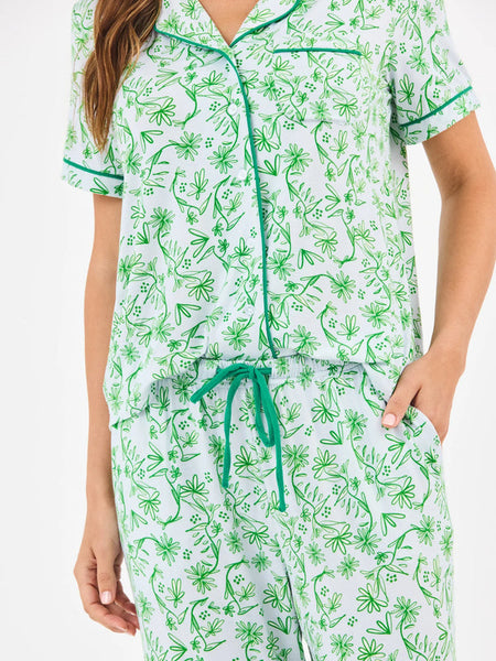 Short Sleeve Pajama Pant Set