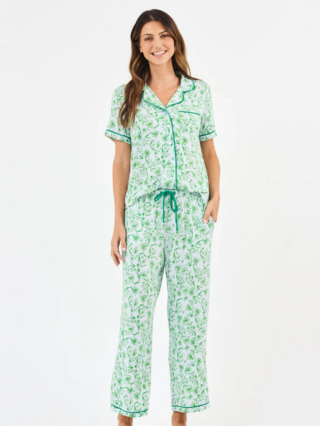 Short Sleeve Pajama Pant Set