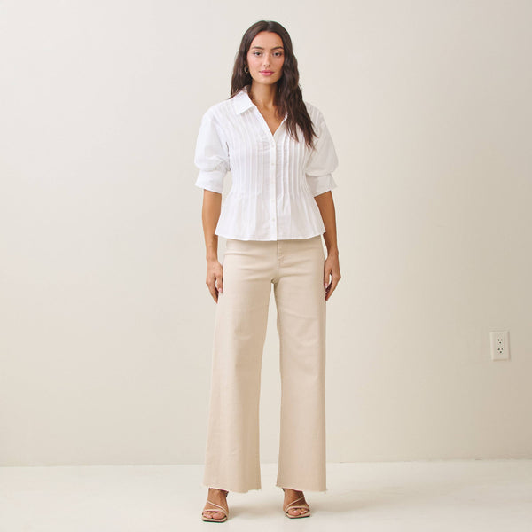 Short sleeve Pintuck Shirt