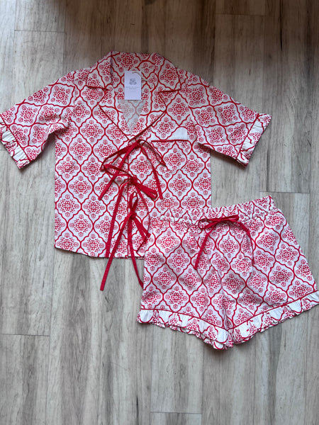 Bow Front Shorts Pajamas