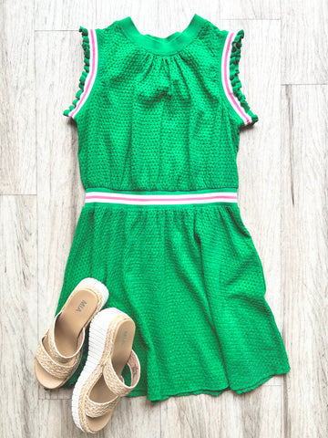 Sporty Stripe Cotton Dress