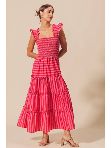 Candy Stripe Maxi Dress