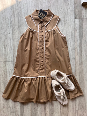 Collar Trim Dress