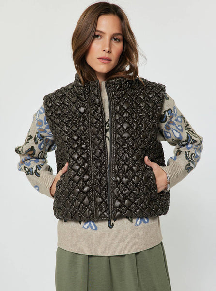 Diamond Quilted Puffer Vest