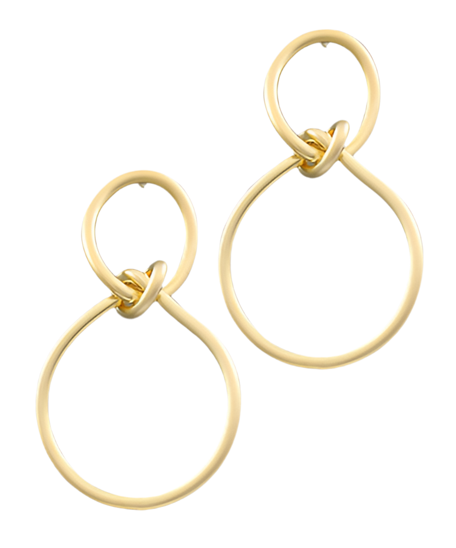 Knot Hoop Earrings