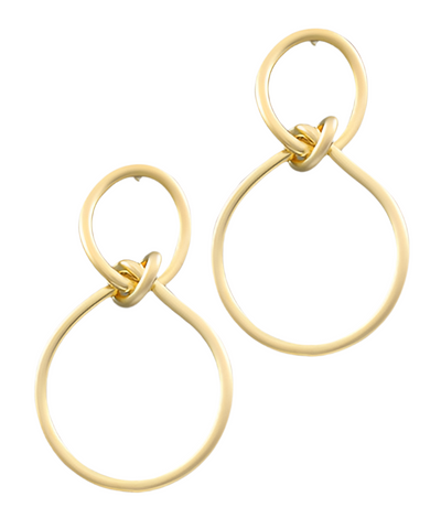 Knot Hoop Earrings