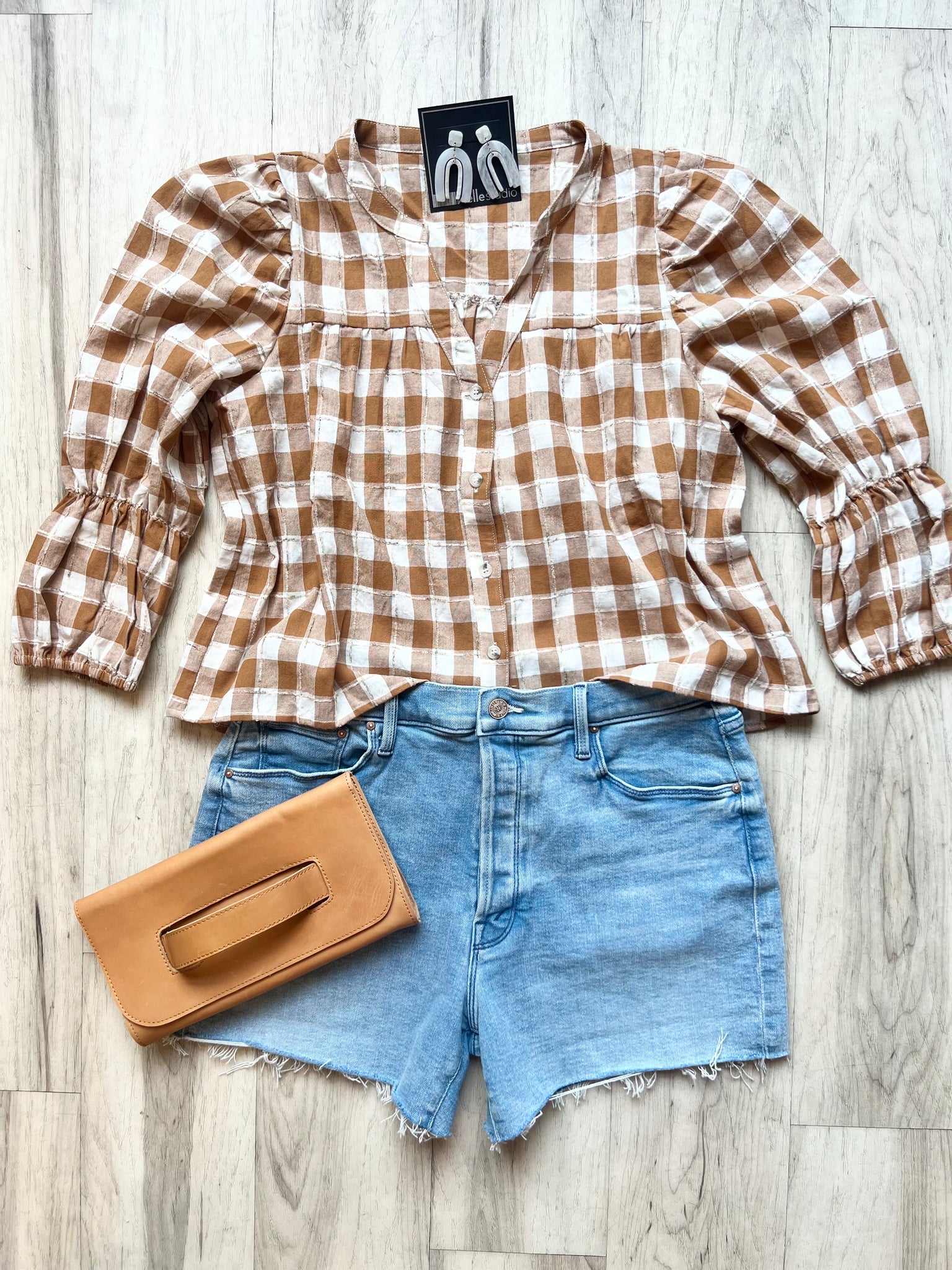 Geneva Blouse - Plaid