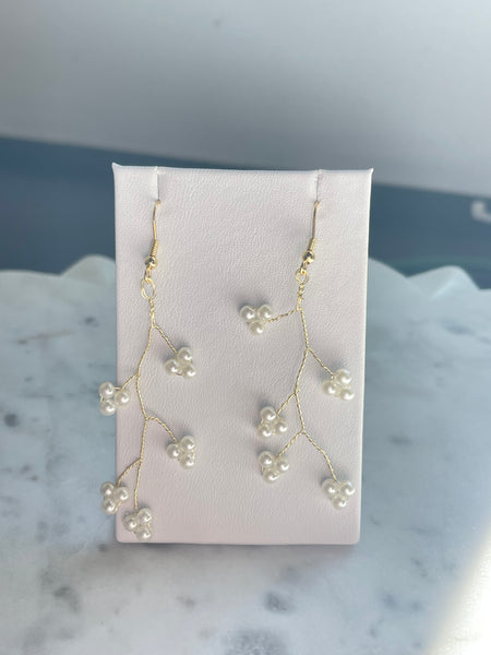 Air Pearl Tree Earrings