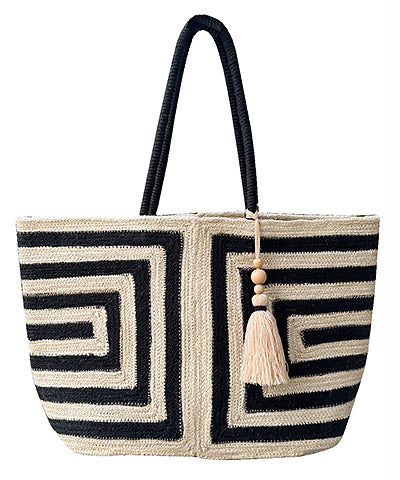 Geo Jute Tote