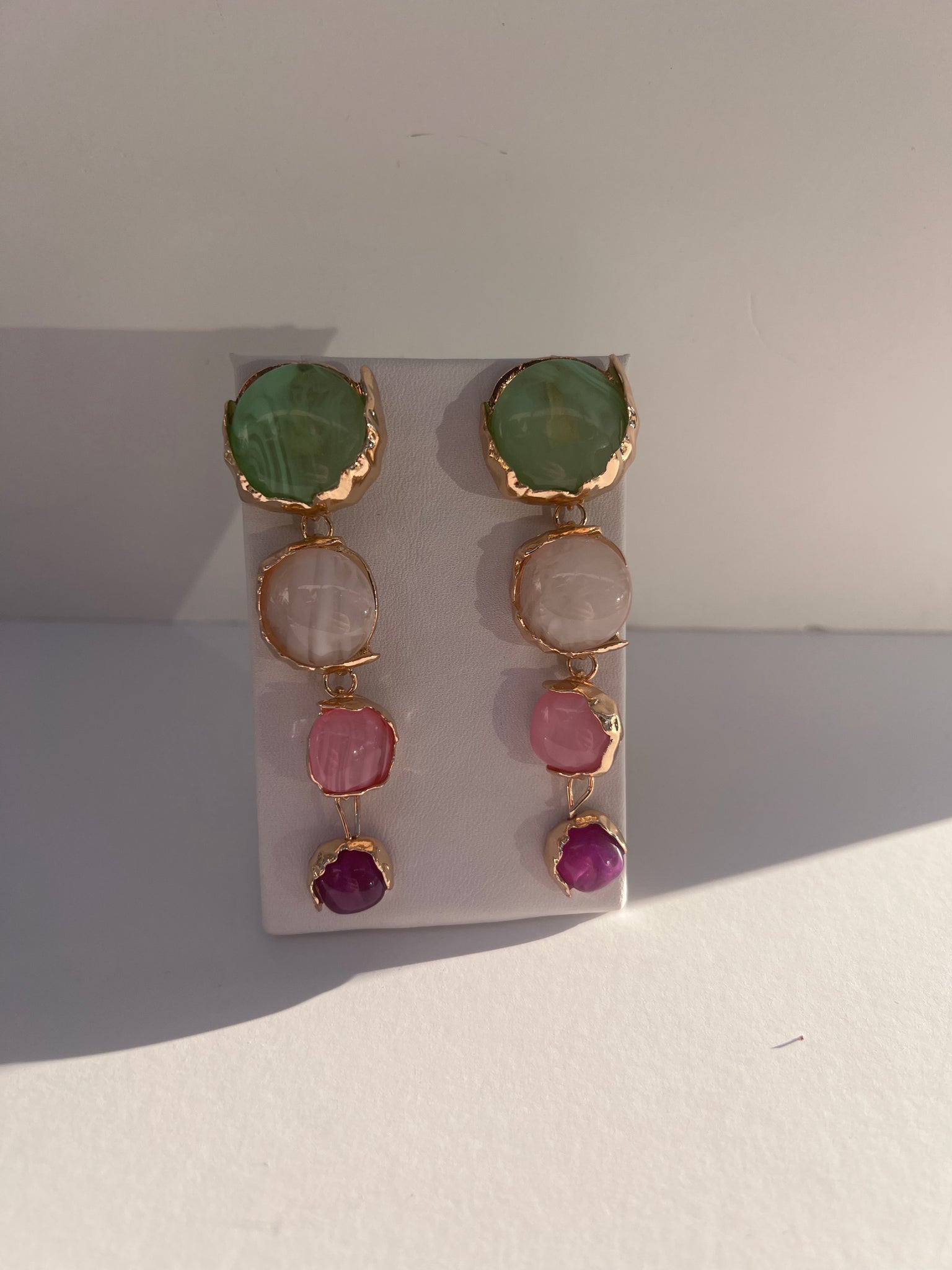 Ascending Stone Earrings