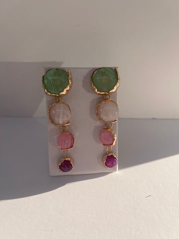 Ascending Stone Earrings