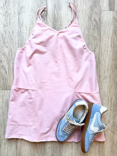 Sporty Mini Dress With Built in Romper Liner