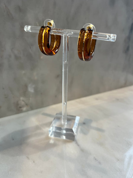 Marble & Metal Hoops