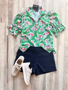 Pretty Petals Vneck Top