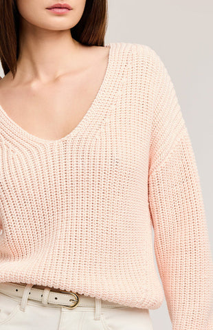 Peachy V Sweater