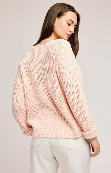 Peachy V Sweater