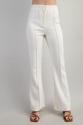 High Waist Front Seam Pull On Pant