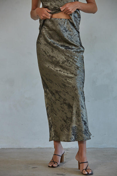 Bronzed Mid Skirt