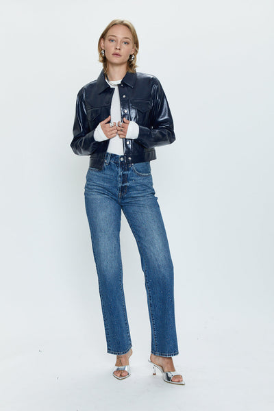 Cassie High Rise Straight - Illuminating