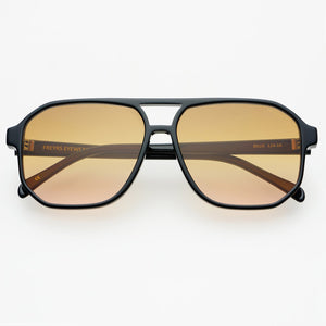 Billie Aviator Sunglasses - Black/Brown
