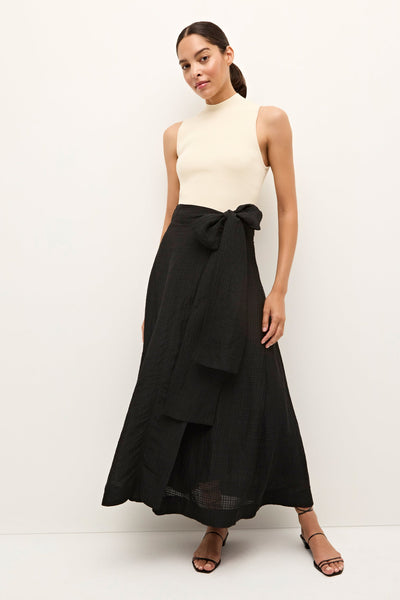 Serine Wrap Skirt - Black