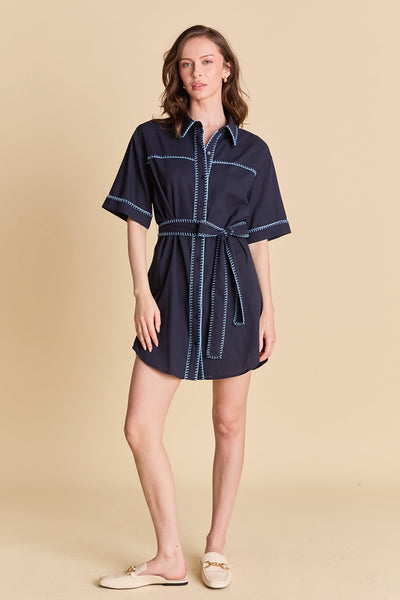 Stitch Trim Dress