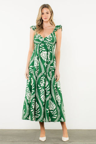 Leafy Vine Maxi Dress