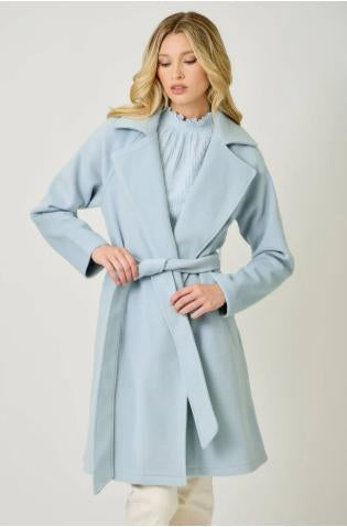 Waist Tie Wrap Coat