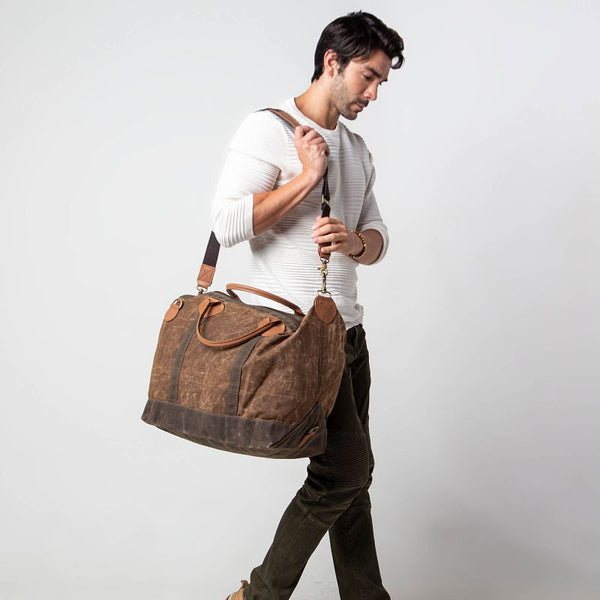 Men's Waxed Canvas Luggage Collection
