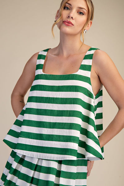 Spring Green Stripe Tank