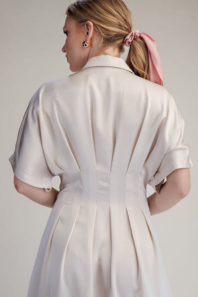 Fitted Waist Midi Dress