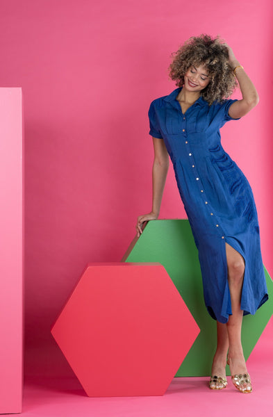 Georgia Dress - Midnight Jaipur