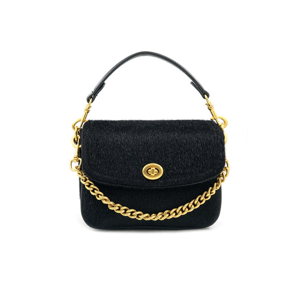 Calf Hair Toggle Crossbody