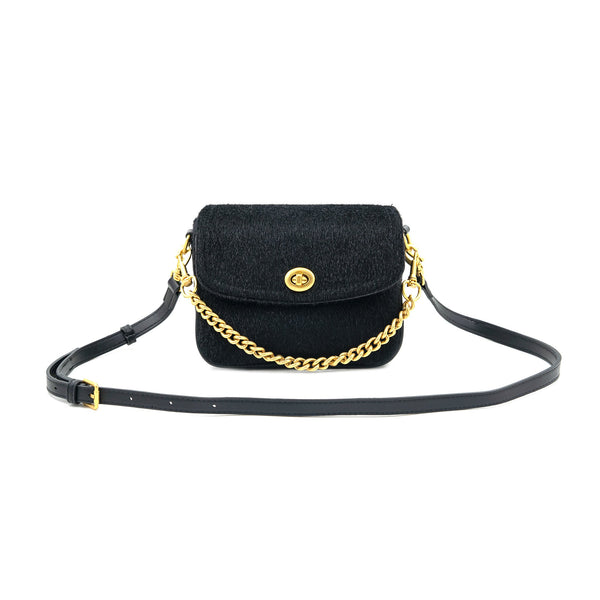 Calf Hair Toggle Crossbody